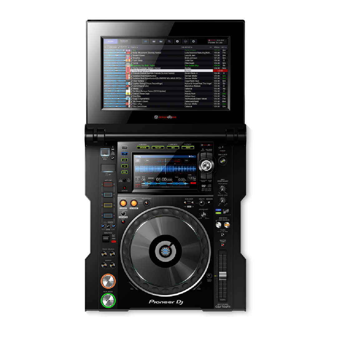 Pioneer CDJ TOUR1 multi player with fold-out touch screen