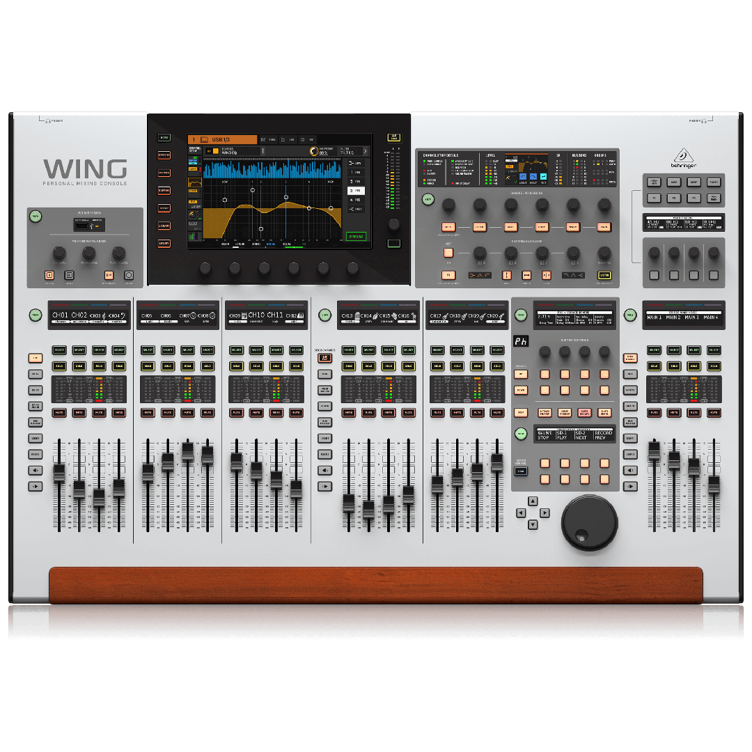 Behringer WING Digital mixer 48-Channel, 28-Bus Full Stereo Console with 24-Fader Control Surface and 10" Touch Screen