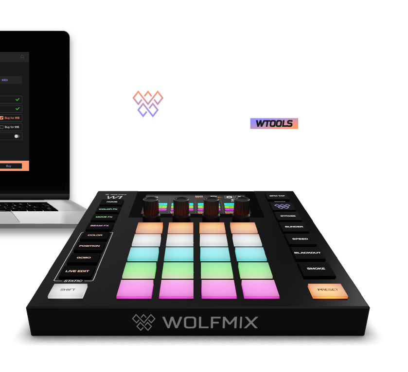 ADJ Wolfmix Lighting Controller 1 universe 4 Outs